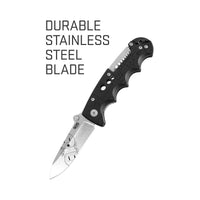 Kilowatt Clip Point Folding Knife - EL01-CP - Black - OutdoorTravelGear.com