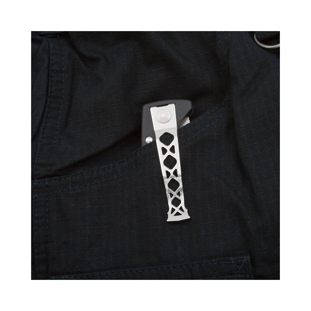 Kilowatt Clip Point Folding Knife - EL01-CP - Black - OutdoorTravelGear.com