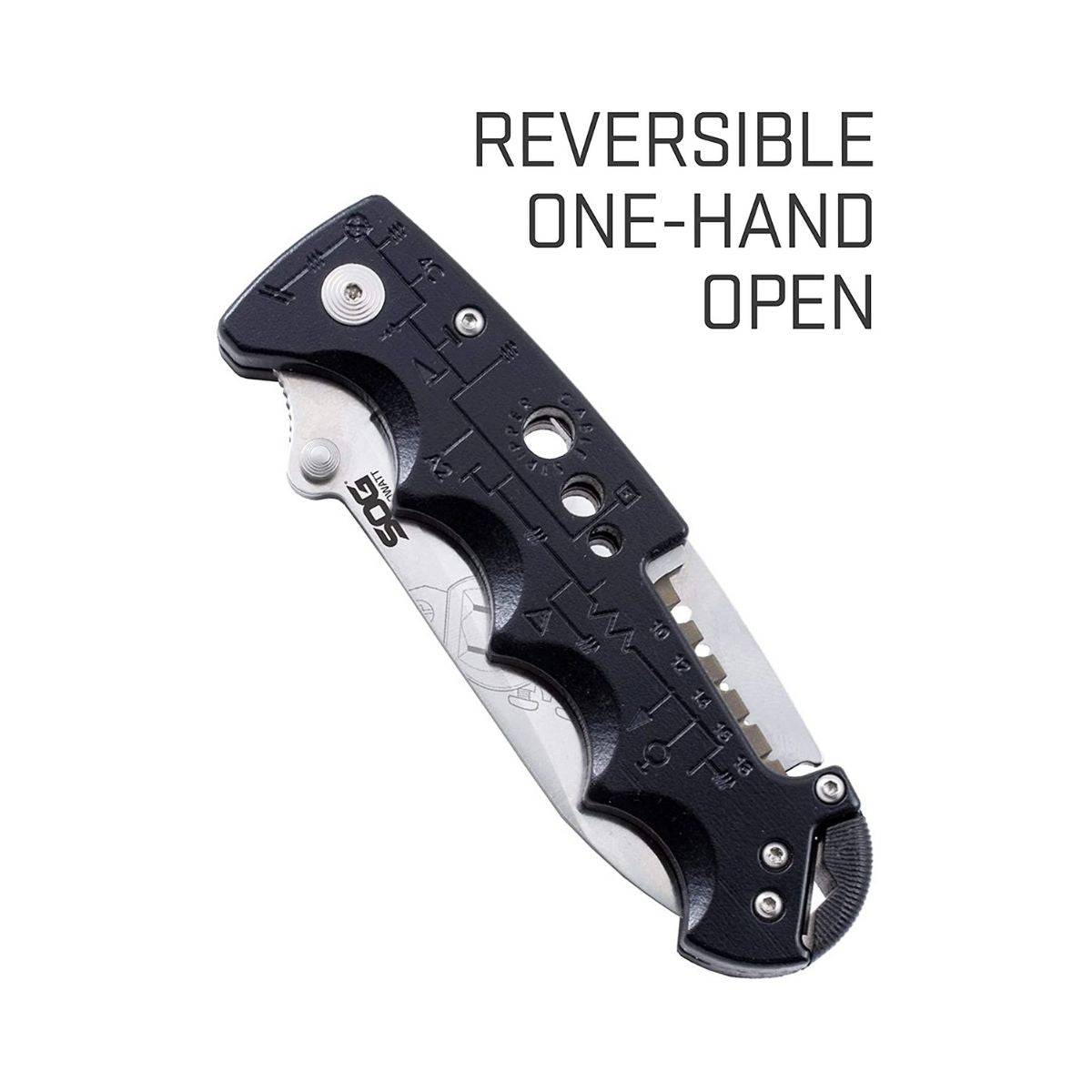 Kilowatt Clip Point Folding Knife - EL01-CP - Black - OutdoorTravelGear.com