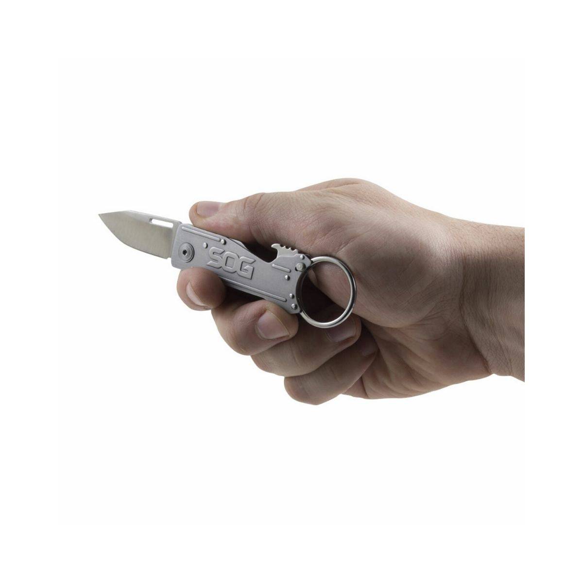 KeyTron Folding Knife - KT1001-CP - Grey - OutdoorTravelGear.com