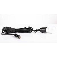 Extension Power Cord for Cigarette Lighter Male Plug with 9W 12V DC LED E27 Bulb - OutdoorTravelGear.com