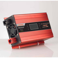 Solar Compact Car Inverter - 12V DC to 230V AC Pure Sine Wave - Output 1200W - OutdoorTravelGear.com