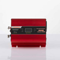 Solar Compact Car Inverter - 12V DC to 230V AC Pure Sine Wave - Output 500W - OutdoorTravelGear.com