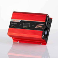 Solar Compact Car Inverter - 12V DC to 230V AC Pure Sine Wave - Output 500W - OutdoorTravelGear.com