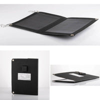 Foldable Solar Panel - 1 Fold with 1 Port USB Charger - 14W - OutdoorTravelGear.com