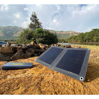 Foldable Solar Panel - 1 Fold with 1 Port USB Charger - 14W - OutdoorTravelGear.com