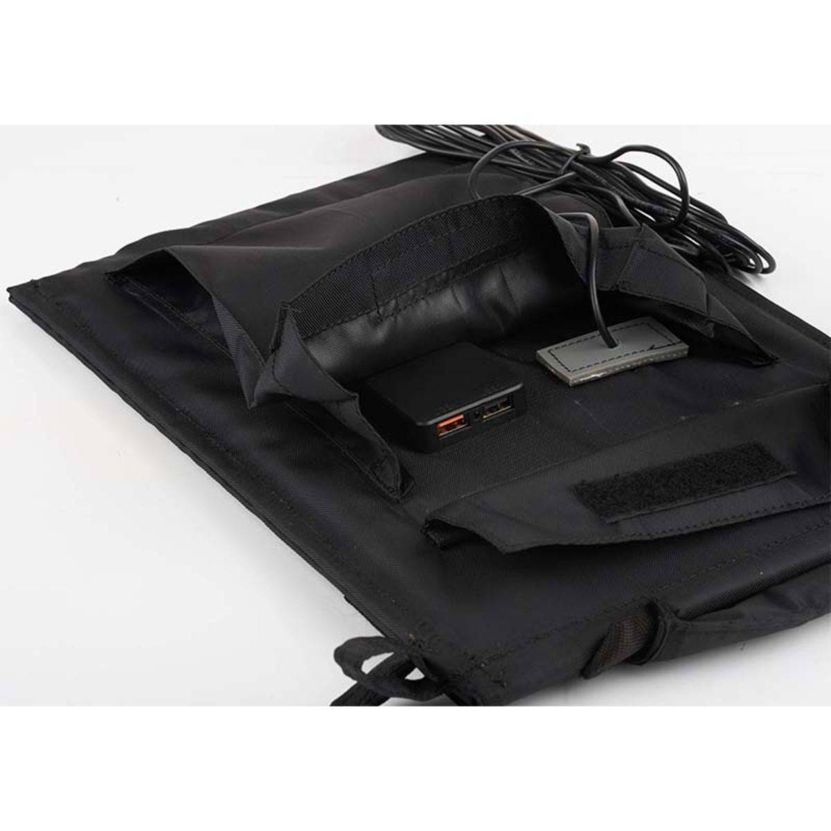 Foldable Solar Panel - 2 Folds with USB Port & DC Output - 27W - OutdoorTravelGear.com