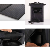Foldable Solar Panel - 2 Folds with USB Port & DC Output - 27W - OutdoorTravelGear.com