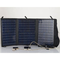Foldable Solar Panel - 3 Folds with USB Port & DC Output - 40W - OutdoorTravelGear.com