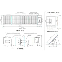 Foldable Solar Panel - 4 Folds with Stand - 12V 340W - OutdoorTravelGear.com