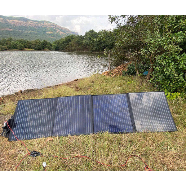 Foldable Solar Panel - 4 Folds with Stand - 12V 340W - OutdoorTravelGear.com