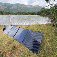 Foldable Solar Panel - 4 Folds with Stand - 12V 340W - OutdoorTravelGear.com
