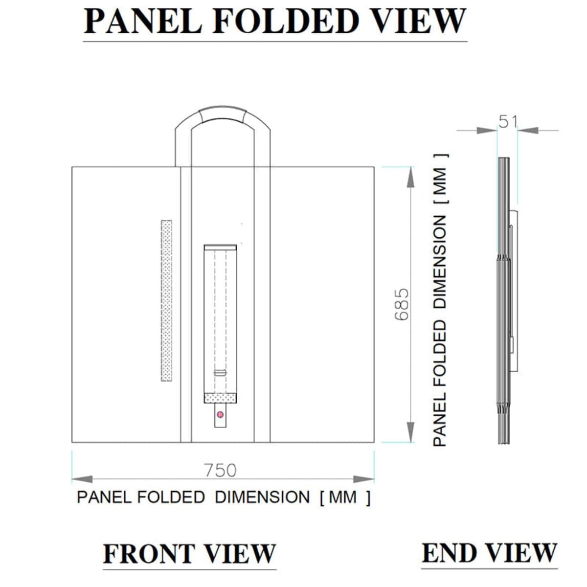 Foldable Solar Panel - 6 Folds with Stand - 12V 510W - OutdoorTravelGear.com