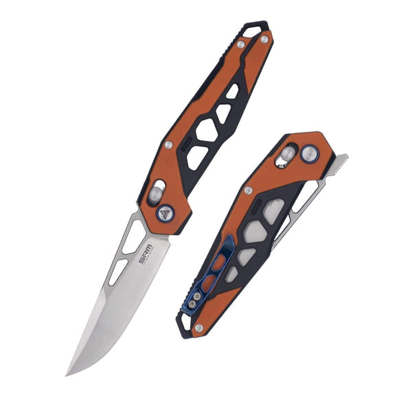 Mecha Pocket Folding Knife 9225-GJ - Orange - OutdoorTravelGear.com
