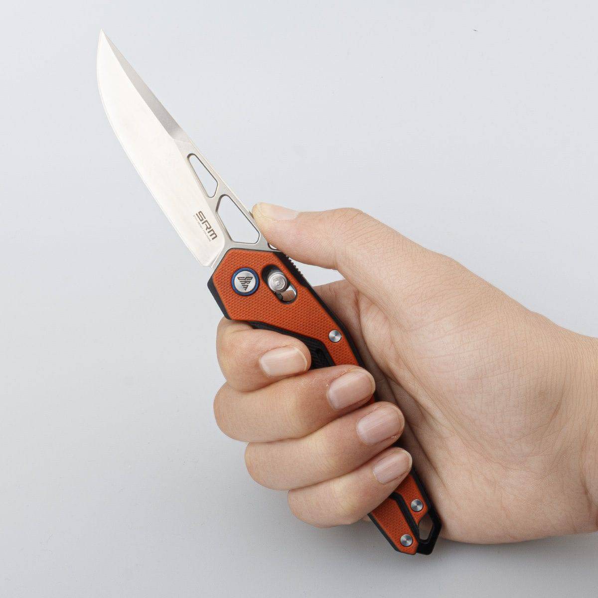 Mecha Pocket Folding Knife 9225-GJ - Orange - OutdoorTravelGear.com