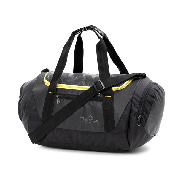 Blaze Gym & Sports Duffel Bag - Black + Yellow - OutdoorTravelGear.com