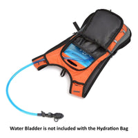 Hydration Backpacks for Cycling and Trail Running - 2 Litres - Orange - OutdoorTravelGear.com