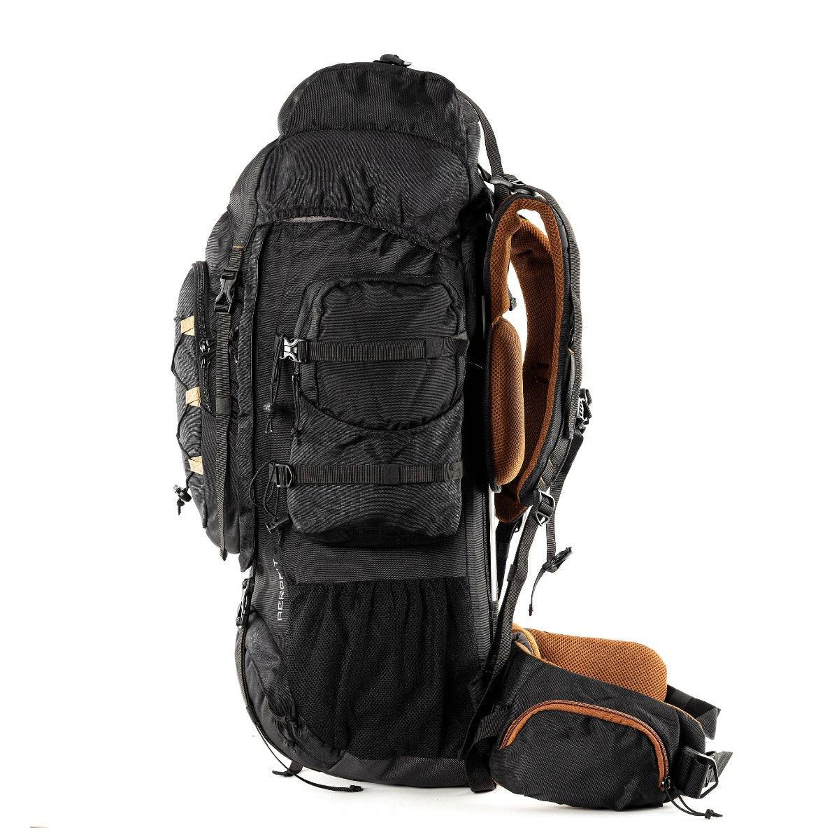Walker Pro Trekking and Hiking Rucksack - 60 Litre - Black - OutdoorTravelGear.com
