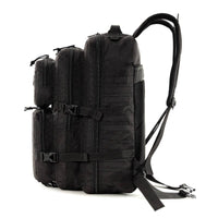 Force Plus Tactical Army Backpack with Laser-cut MOLLE - 50 Litres - Black - OutdoorTravelGear.com