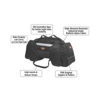 Rhino 70L Tail Bag with Rain Cover - Black - 10