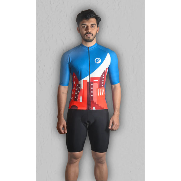 Mens Cycling Jersey - Snug-fit - Chase - Cityscape 1