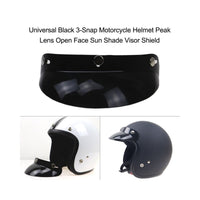 Replacement Visor Peak for Open Face Jet Helmets - Black 1
