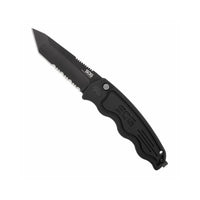 SOG TAC Auto - Tanto - Serrated Folding Knife - ST-13 - Outdoor Travel Gear 1