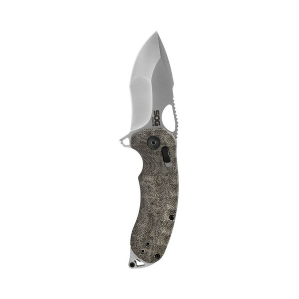 Kiku XR Knife - Natural Linen Micarta - 12-27-01-57 - Outdoor Travel Gear 1