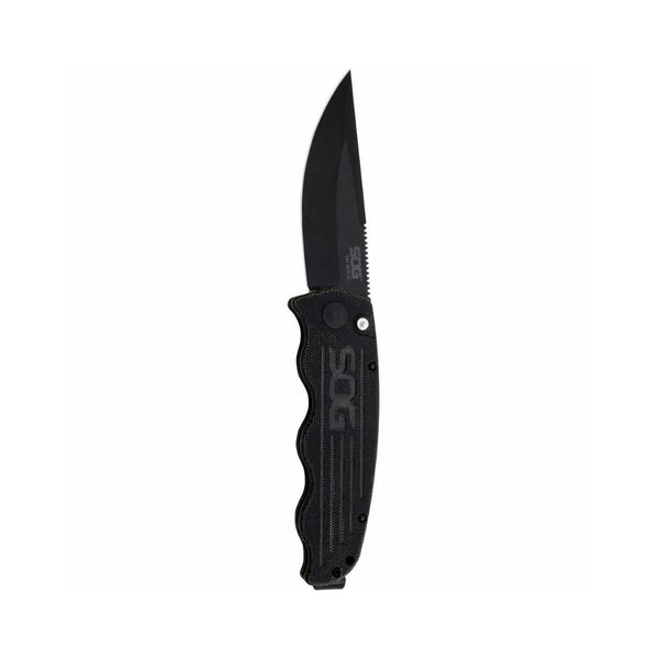 SOG TAC-OPS Auto 3.5" Black TiNi S35VN Blade TO1011-BX - Outdoor Travel Gear 2