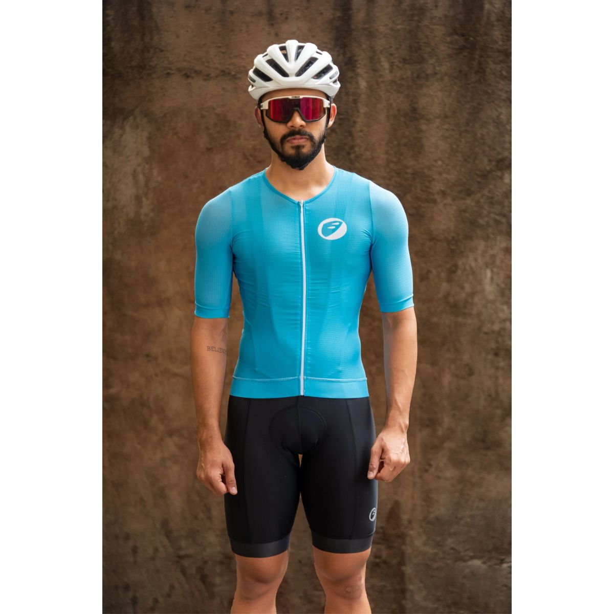 Apace Mens Cycling Jersey - Podium-fit - Ocean Blue 1