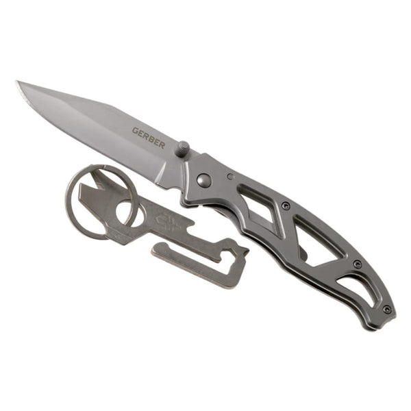 Paraframe I Folding Knife + Mullet Keychain Tool 1