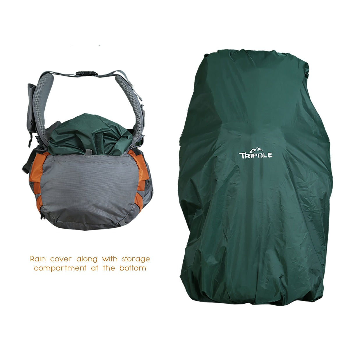 Walker Trekking and Backpacking Rucksack - 65 Litre - Grey & Orange 12