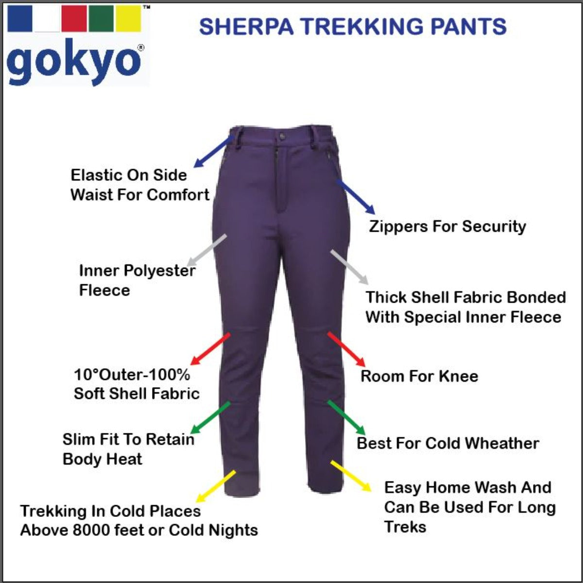 Women's Trekking Pants - Cold Weather - Sherpa Series 2