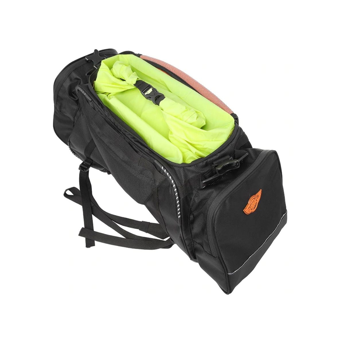 Rhino 70L Tail Bag with Rain Cover and Dry Bag - Black - 7