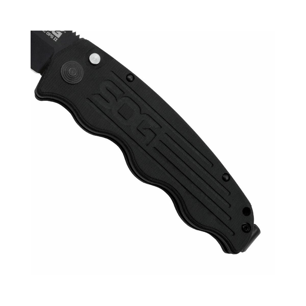 SOG TAC-OPS Auto 3.5" Black TiNi S35VN Blade TO1011-BX - Outdoor Travel Gear 4