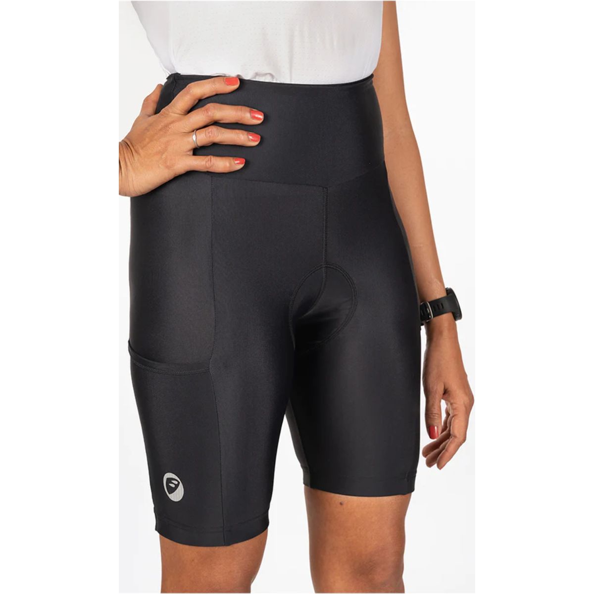 Womens Cycling Shorts - Padded Shorts - Evolve - Black 3
