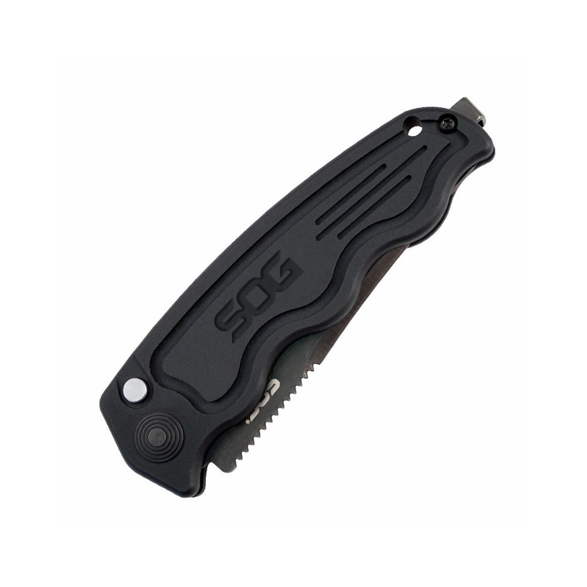 SOG TAC Auto - Tanto - Serrated Folding Knife - ST-13 - Outdoor Travel Gear 7