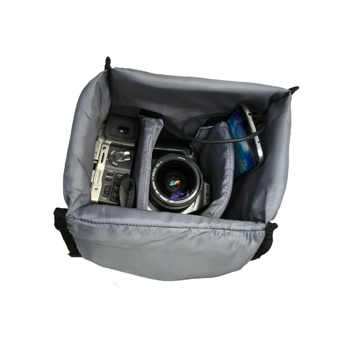 DSLR Camera Bag - Vintage Look Brown Faux Leather | camerabagpros