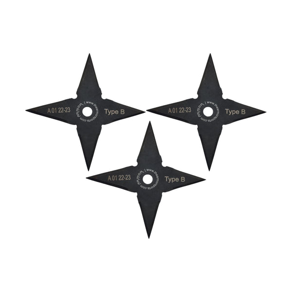 Shuriken Throwing Stars - Set of 3 - Type B 2