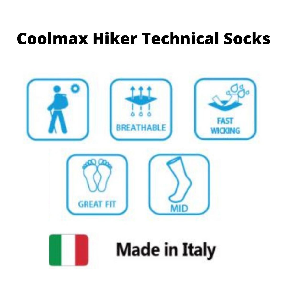 Coolmax® Hiker (Technical Socks) - Cerise+Grey+Charcoal