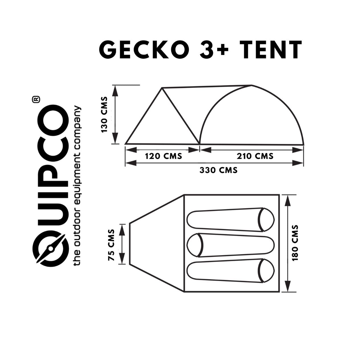 Gecko 3+ Camping Tent v2.0 (Fibreglass Poles) 4