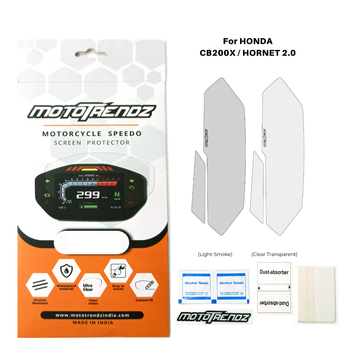 Speedo Screen Protector for Honda CB200X/Hornet 2.0 1