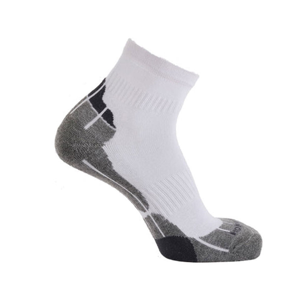 Technical Sport Quarter Socks - White/Grey/Charcoal 1