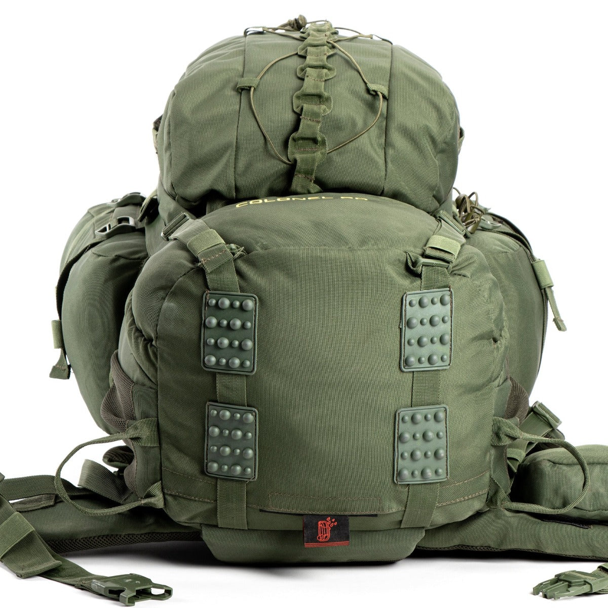 Colonel Series Rucksack + Detachable Day Pack & Rain Cover - 95 Litres - Army Green 6