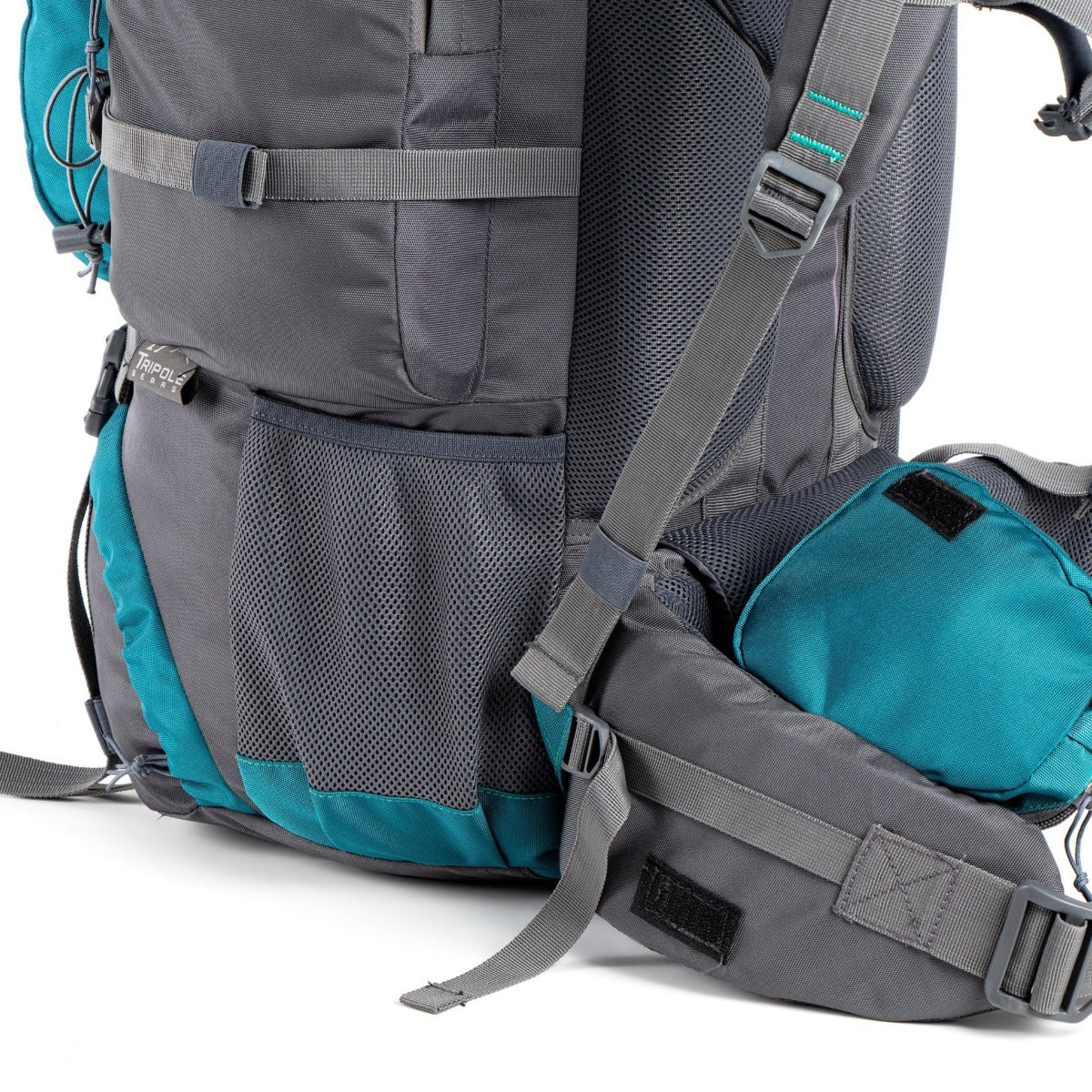 Walker Trekking and Backpacking Rucksack - 65 Litre - Grey & Sea Green 7