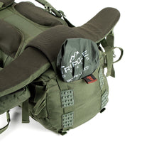 Colonel Series Rucksack + Detachable Day Pack & Rain Cover - 80 Litres- Army Green 9