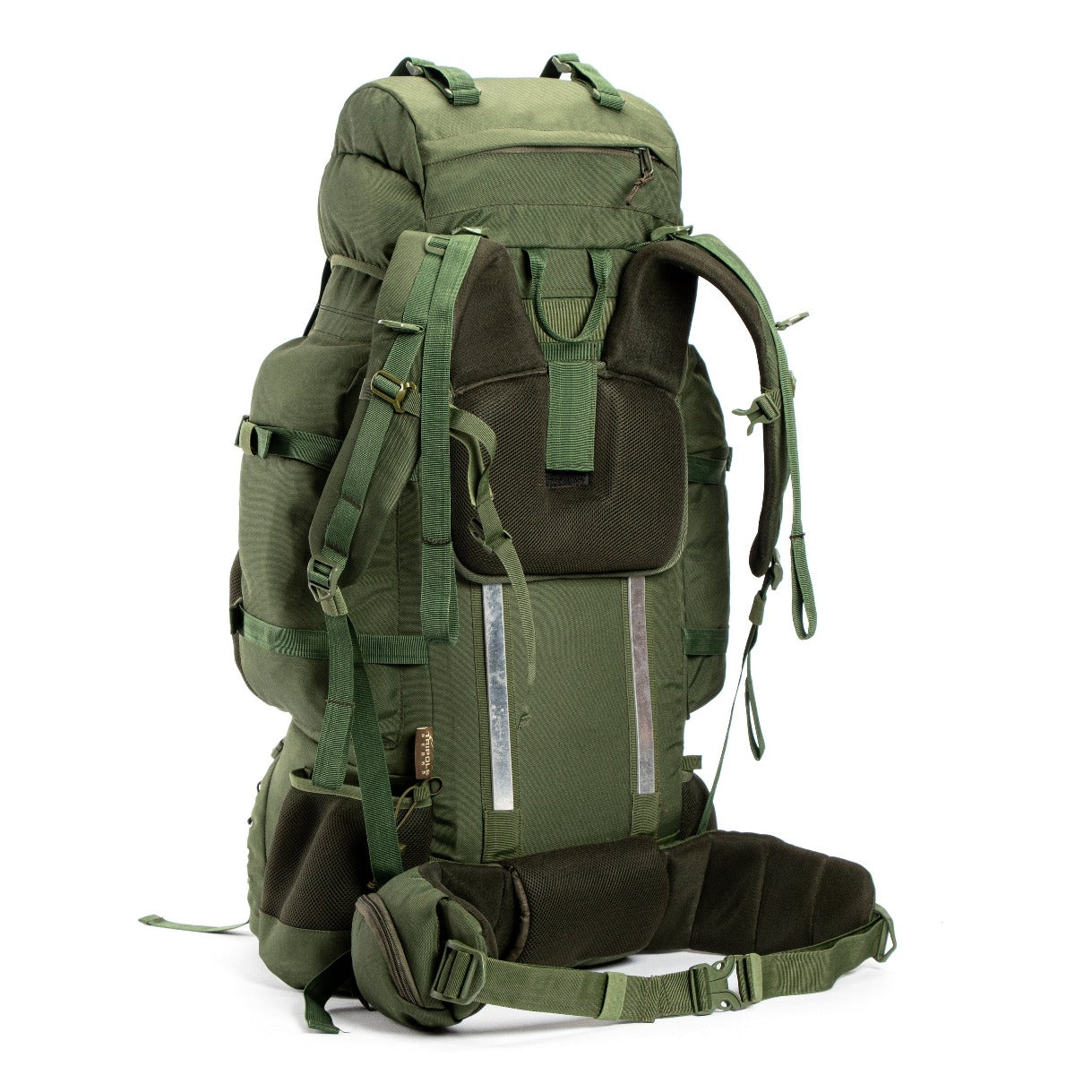 Colonel Pro Metal Frame Rucksack + Detachable Bag & Rain Cover - 90 Litres - Army Green 3
