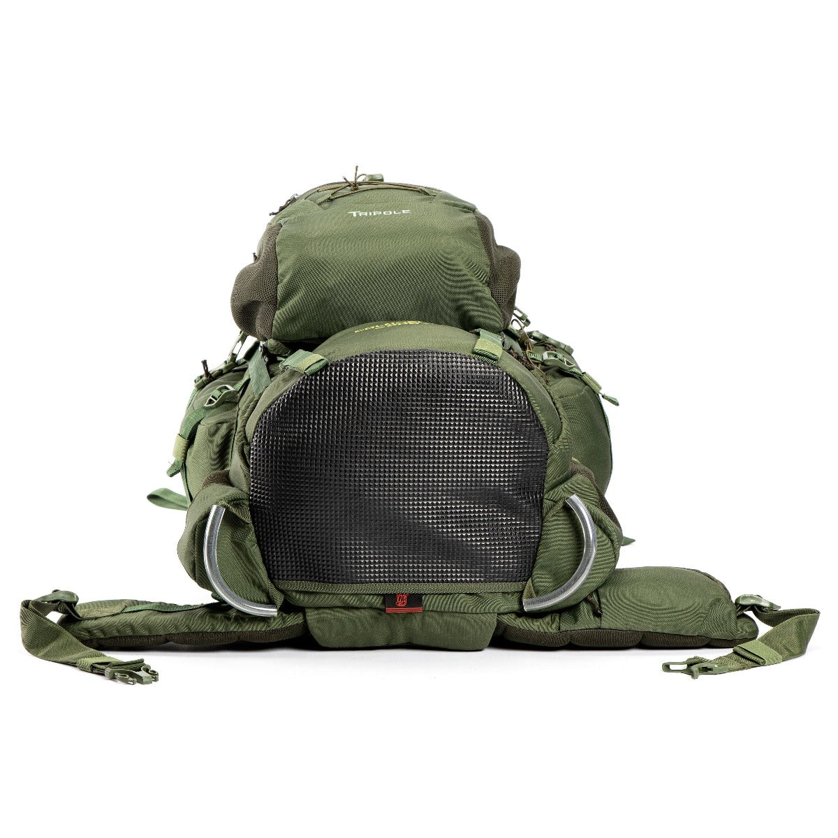 Colonel Pro Metal Frame Rucksack + Detachable Bag & Rain Cover - 90 Litres - Army Green 4