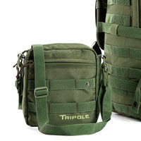 Tripole Alfa Military Tactical Backpack with Sling Bag Attachment -  46 Litres - Army Green 7