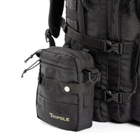 Tripole Alfa Military Tactical Backpack with Sling Bag Attachment -  46 Litres - Black 7